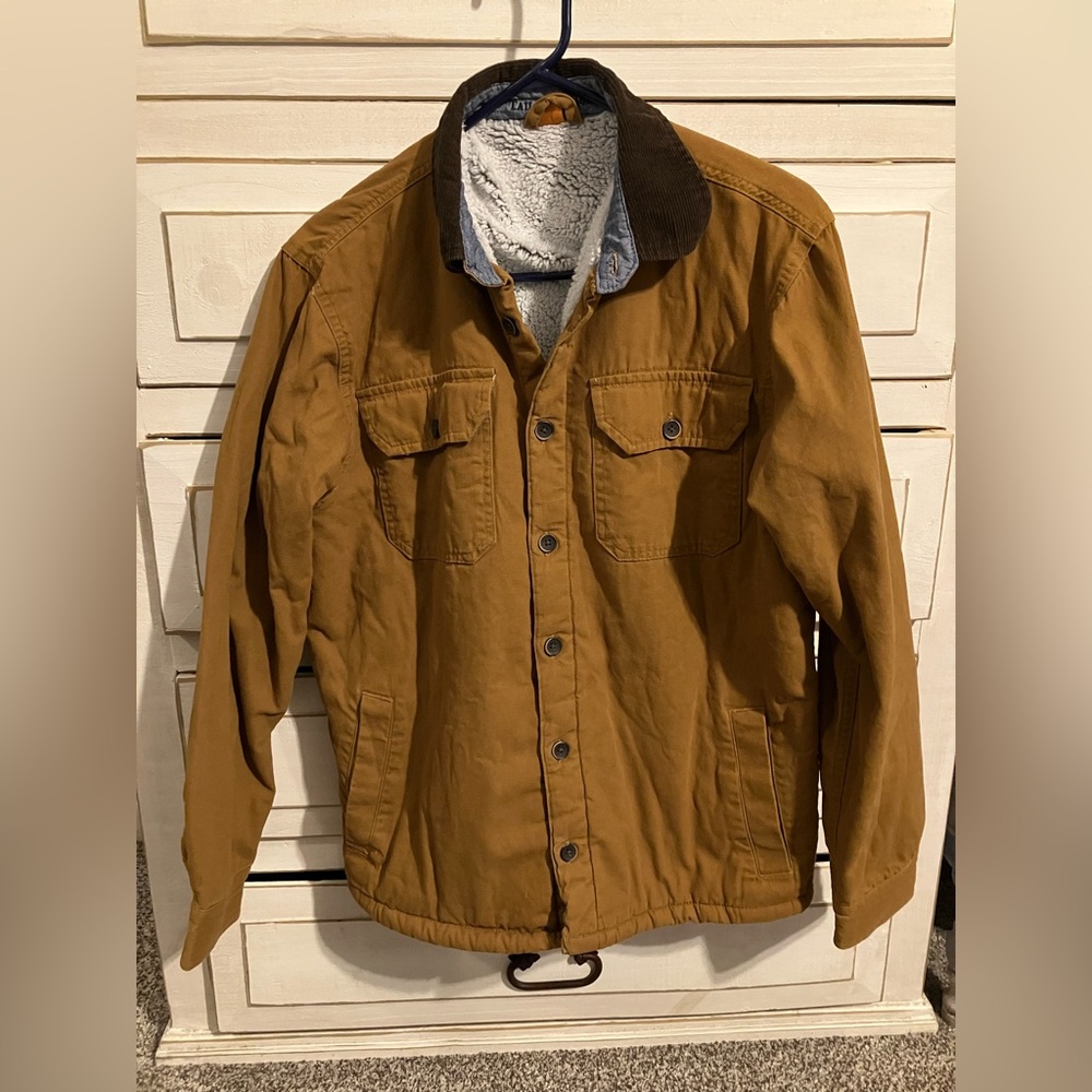 Tailor Vintage Brown Jacket with Sherpa Lining